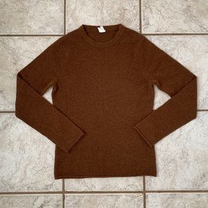 JCrew Brown Cashmere Sweater. Size M